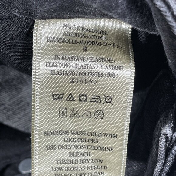 Free People Jeans Womens Size 27 Black Distressed Destroyed Flare Stretch - Picture 11 of 14